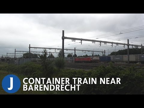 Container train near Barendrecht