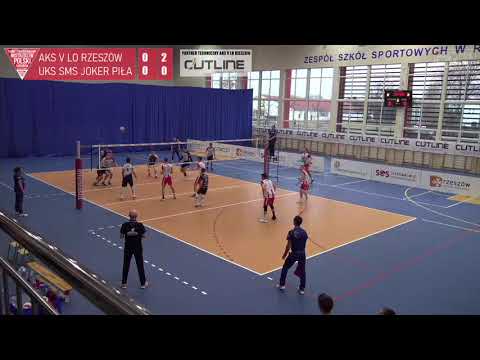 SKRÓT MECZU: AKS V LO Rzeszów - UKS SMS Joker Piłka 3:0 [1/4 finału MPJ  w Rzeszowie]