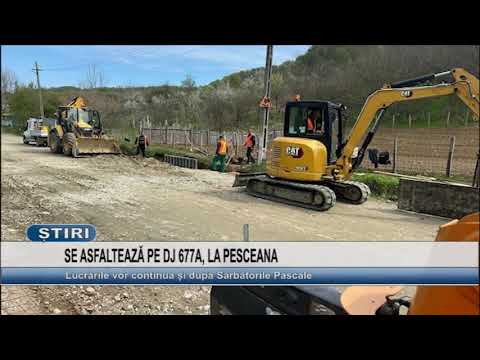 SE ASFALTEAZA PE DJ 677A, LA PESCEANA