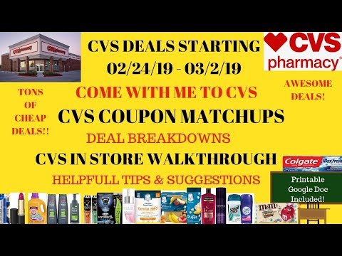 Lots of CHEAP Deals~CVS Deals Starting 2/24/19~CVS In Store Walkthrough Coupon Matchups~Come with me