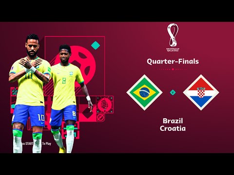 FIFA WORLD CUP 2022 QTR FINAL - BRAZIL vs CROATIA | Full Match Gameplay #fifa23 #worldcup2022