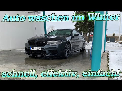 Auto waschen im Winter - Ohne Handwäsche zu top Ergebnis trotz eisiger Kälte! Anleitung und Tipps