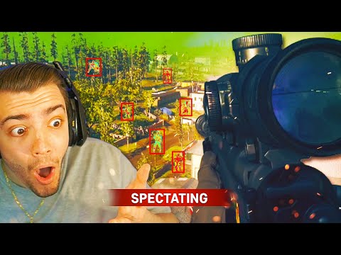 SPECTATING the WORST HACKER EVER in WARZONE SOLOS... (he died)