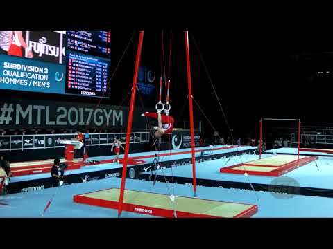 ABLIAZIN Denis (RUS) - 2017 Artistic Worlds, Montréal (CAN) - Qualifications Rings