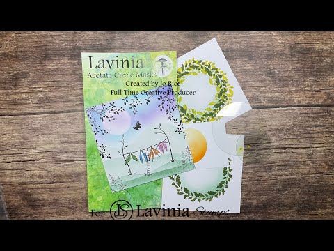Acetate Circle Masks by Jo Rice #cardmakingvideo #laviniastamps #circlemasks