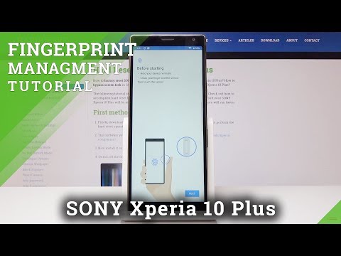 Sony Xperia 10 Plus HOW TO ADD FINGERPRINT
