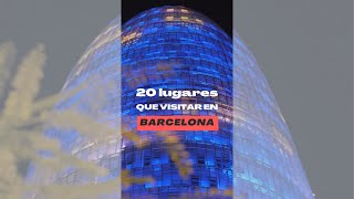 💡20 ideas de lugares que ver en Barcelona 🇪🇦 | #SHORTS