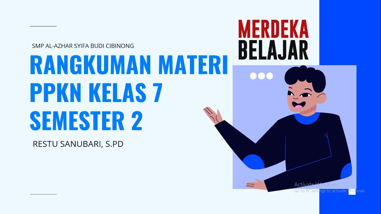 RANGKUMAN MATERI PPKN KELAS 7 SEMESTER 2 KURIKULUM MERDEKA