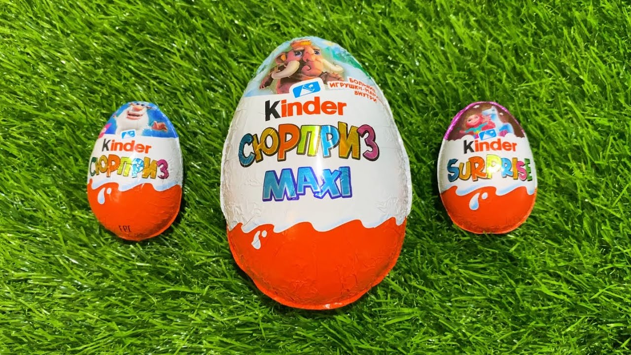 Unboxing Kinder Surprise Maxi | ASMR Satisfying Kinder Unboxing Video | Kinder Buba and Mammoth