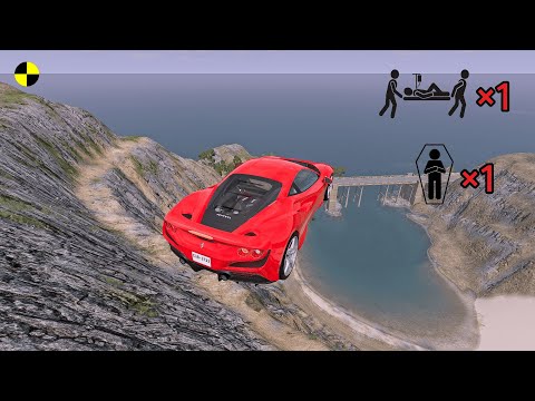Realistic High-Speed Car Crashes in BeamNG.drive #90 | Ultra Detailed Crash Compilation