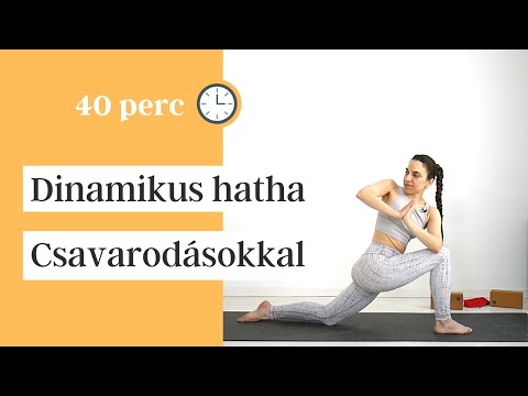 Dinamikus hatha jóga sok csavarással | Intenzitás 4/5