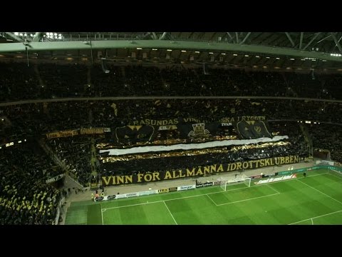 Se AIK:s mäktiga tifo inför mötet med IFK Göteborg - TV4 Sport