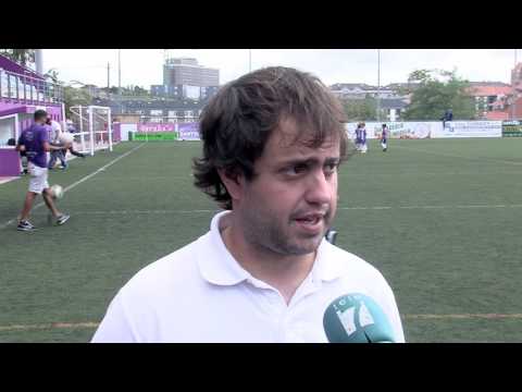 Jon Kareaga y Aketza González tras CD Santurtzi 1 - CD Getxo 0