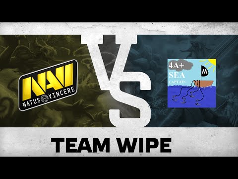 Team wipe by Na'Vi vs 4ASC @ TI5 EU Quals