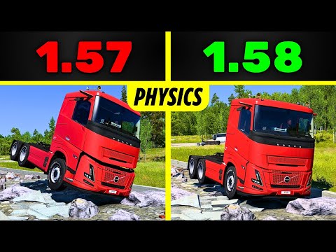 ETS2 1.57 vs 1.58 | Physics Comparison | What's New & Improved?