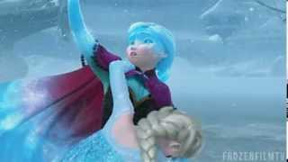 Frozen anna saves elsa scene