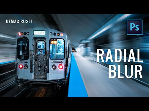 How to create ZOOM BLUR EFFECT // Photoshop Tutorial