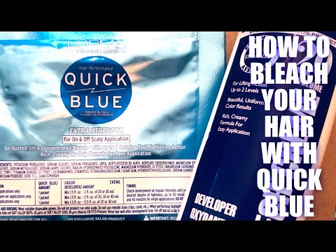 Bleaching Hair with Quick Blue