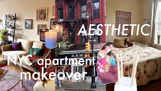 NYC AESTHETIC APARTMENT MAKEOVER // my $1750 studio apt. tour