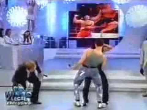 Van Damme e Gretchen no "Domingo Legal"