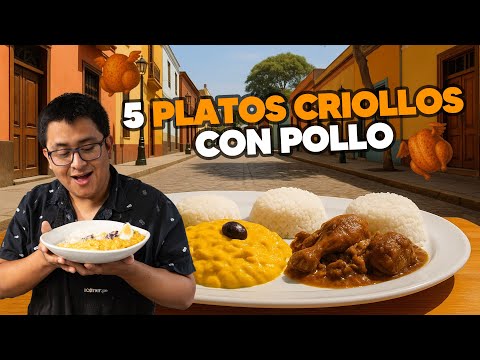 HOW TO PREPARE 5 CREOLE DISHES WITH CHICKEN (CHILHER, SPICY, DRY, PEANUT CHICKEN AND RICE WITH CH...