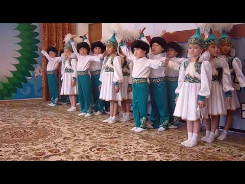Дети танцуют Казахский танец к празднику НАУРЫЗ 🌸 Танцы в детском саду