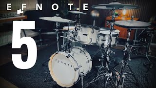 Video thumbnail for EFNOTE 5 electronic drums first time playing at Spytunes Recording Studio by digitaldrumming