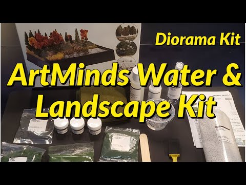 Unboxing Art Minds Landscape Diorama kit Woodland Scenics