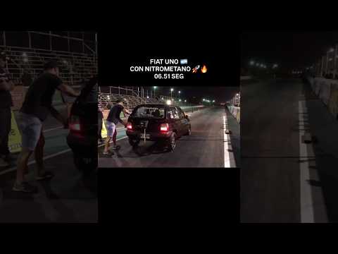 Fiat Uno Aspirado con NitroMetano de Mariano Goncalvez en Lavalle Mendoza 🔥 #picadas #fiat #viral