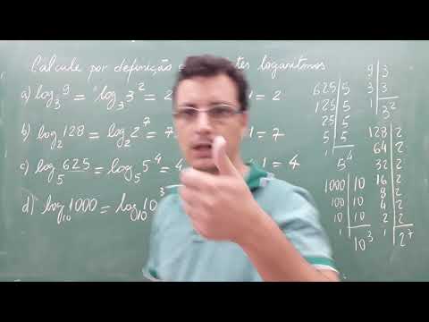 Calcule por definição os seguintes logaritmos
