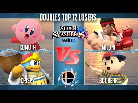 Smash'N'Splash 4 — Smash WiiU Doubles Losers Top 12: Komota & Crispy vs. Miloni & BooBear