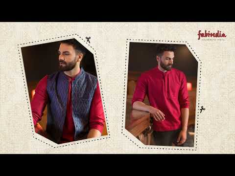 Coleção de roupas étnicas e festivas masculinas