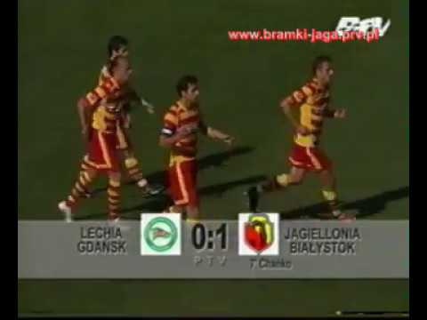Lechia Gdańsk - Jagiellonia 1:1 I kolejka II ligi 2005/2006 - Chańko na 0:1