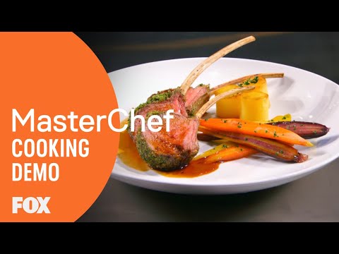 Gordon Demonstrates How To Cook Herb Crusted Rack Of...