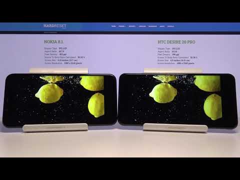 HTC Desire 20 Pro vs NOKIA 8.1 Display Comparison | Screen Comparision Test