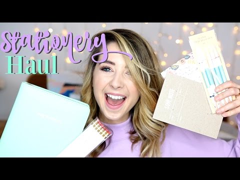 ステーショナリーの持ち歩き｜Zoella (Stationery Haul | Zoella)