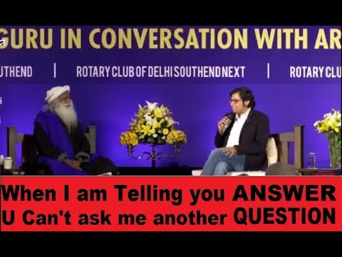Sadhguru Shuts up Arnab Goswami and Spoof Rahul Gandhi
