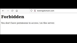 How to fix Forbidden Error for website in linux centos 7 redhat