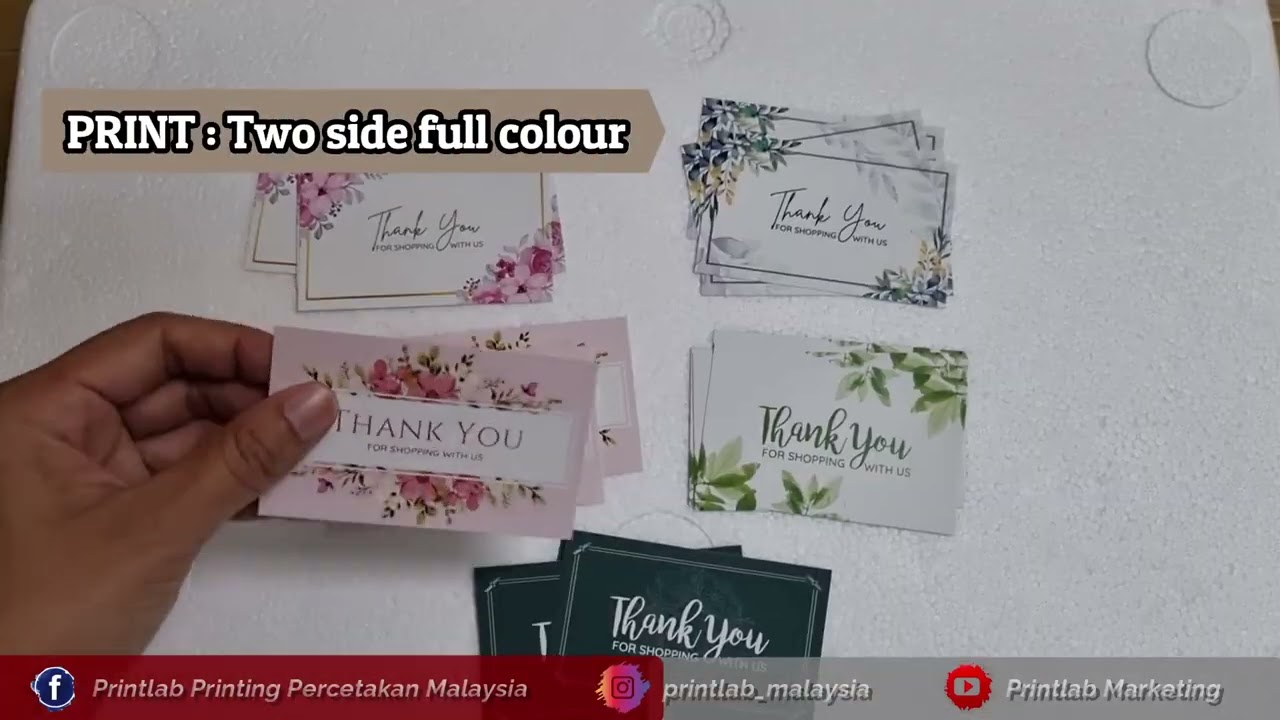 Thank you card ready made design - Kad Ucapan Terima Kasih