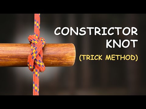 FASTEST way to Tie the Constrictor Knot (Trick Method)