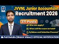 JVVNL Junior Accountant 2026 371 Posts Coming In July 2026 Complete Details