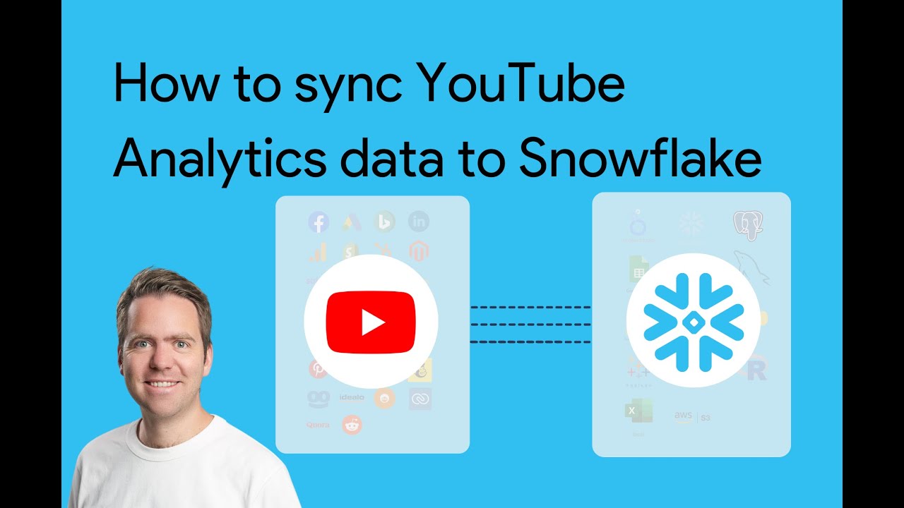 Sync YouTube Analytics to Snowflake in less than 3 minutes