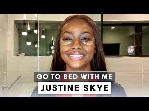 Justine Skye's Nighttime Skincare Routine | Go To Bed With Me | Harper's BAZAAR