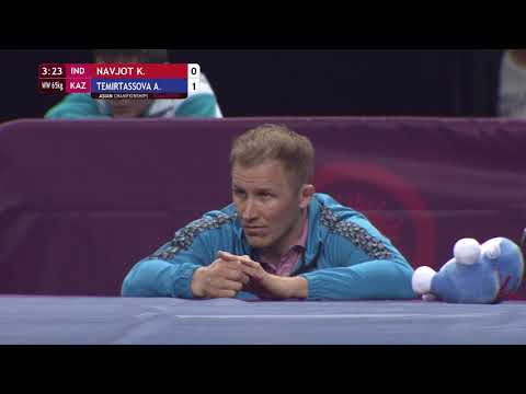 BRONZE WW - 65 kg: K. NAVJOT (IND) v. A. TEMIRTASSOVA (KAZ)