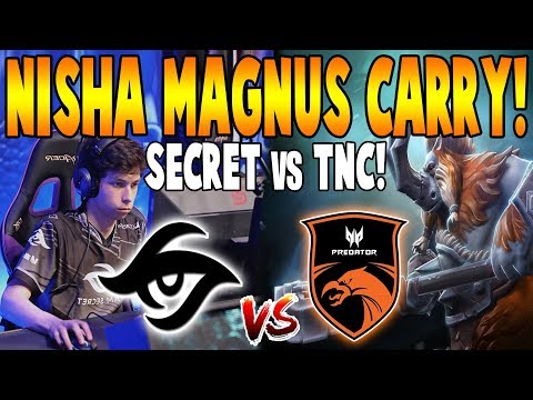 SECRET vs TNC PREDATOR [BO2] - Nisha Con El Magnus Carry! - ONE Esports Singapore World PRO DOTA 2