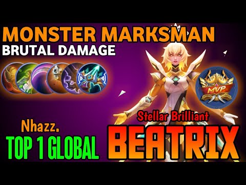 MVP!!! Monster Marksman Beatrix Brutal Damage - Top 1 Global Beatrix by Nhazz. ~ mobile legends