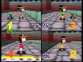 Mario Kart 64 Four Player 150cc VS Mode Actual N64 Capture