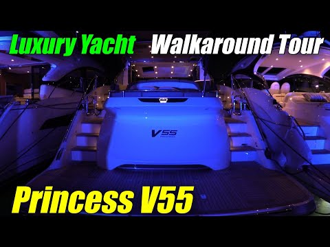 Beautifully Balanced ! 2023 Princess V55 Luxury Yacht