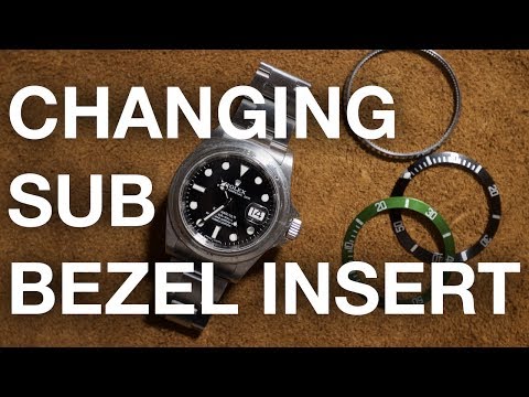 How to change a Rolex Submariner Bezel Insert