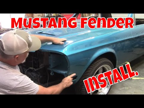 Installing fenders on a classic Mustang. Tips and tricks. Jade part 84.